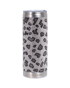 Snow Leopard Silver Bling Tumbler