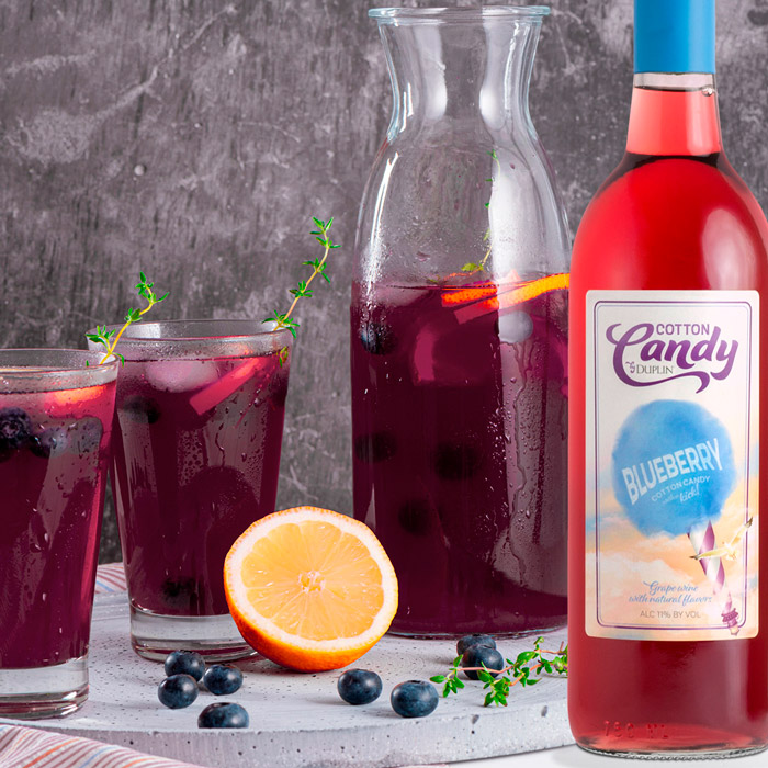 Cotton Candy Blueberry Sangria