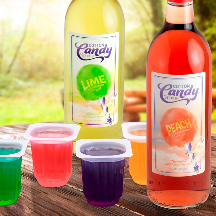 Cotton Candy Jell-O Shots – Four Flavors!