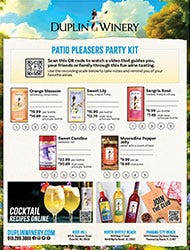 Patio Pleasers Tasting Sheet